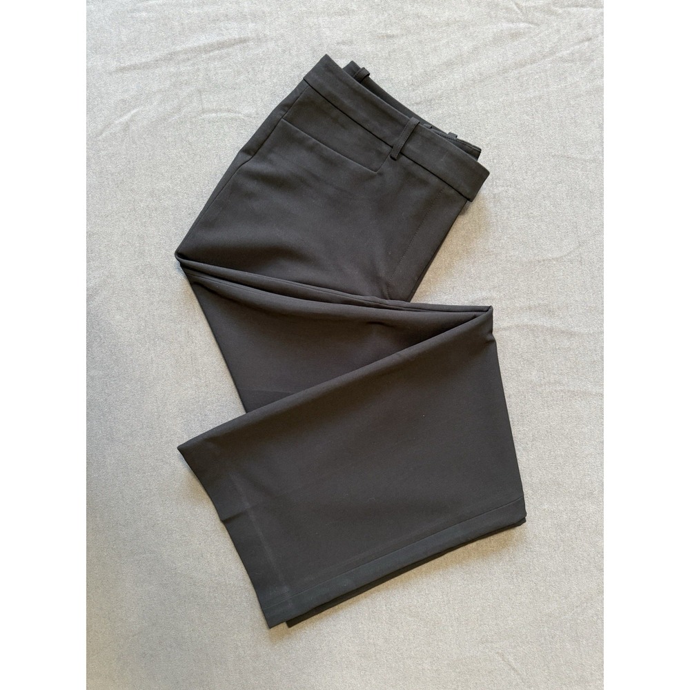 NWT Tommy Hilfiger Princeton Boot Leg Pants Womens 8 Black Dress Work Stretch